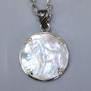 KIR Collection Aries Zodiac Pendant with Necklace